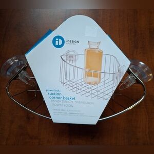 iDesigns Suction Corner Basket For Shower -2 Available